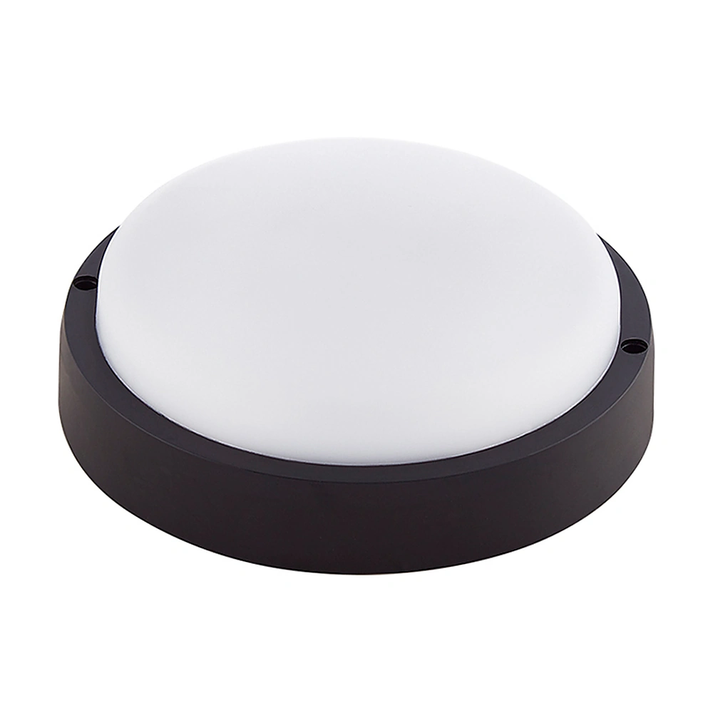 Black IP65 surface mounted LED bulkhead wall light
