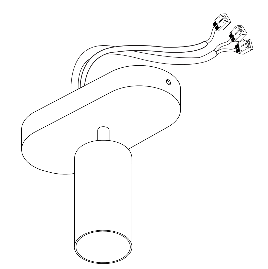 gu10 spotlight cable connection
