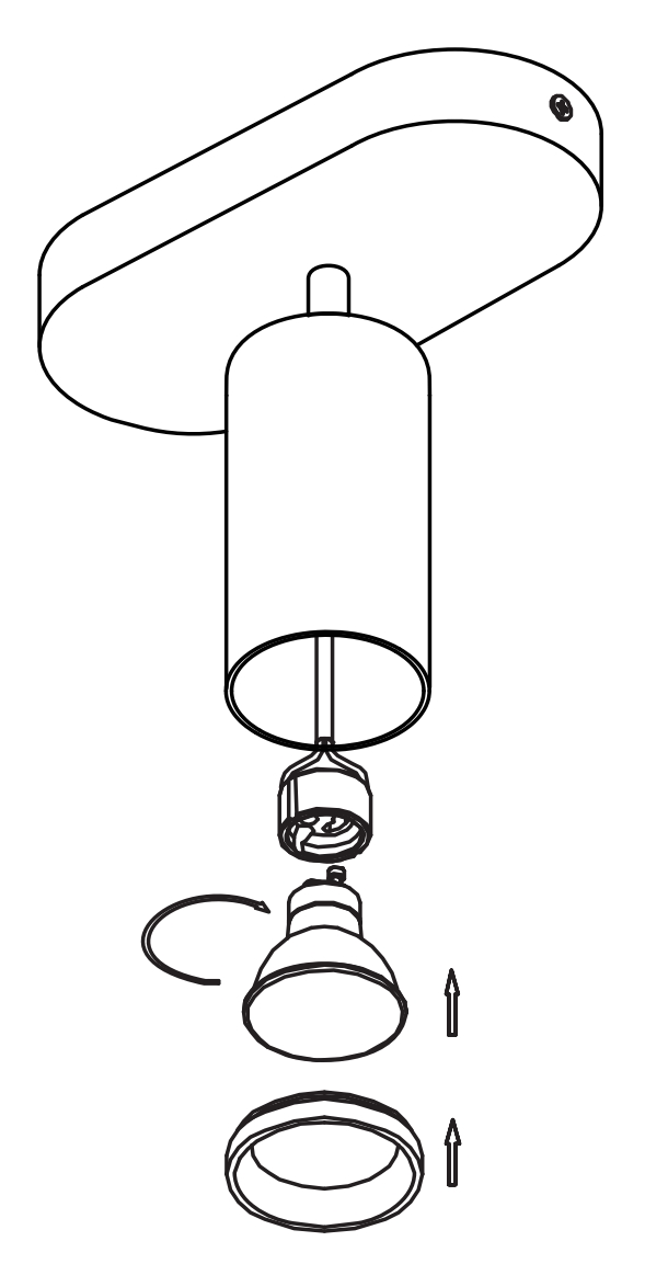 gu10 bulb installation