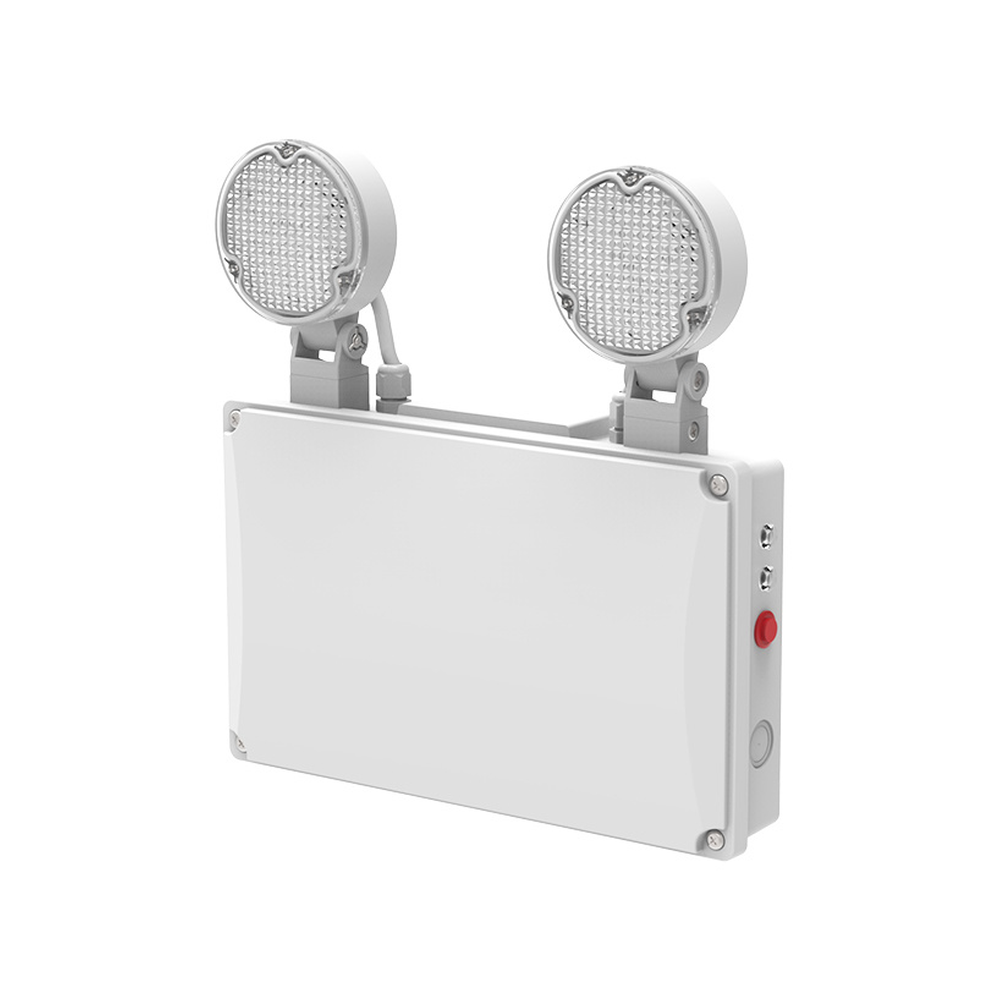 IP65 dual head emergency light with adjustable round LED heads