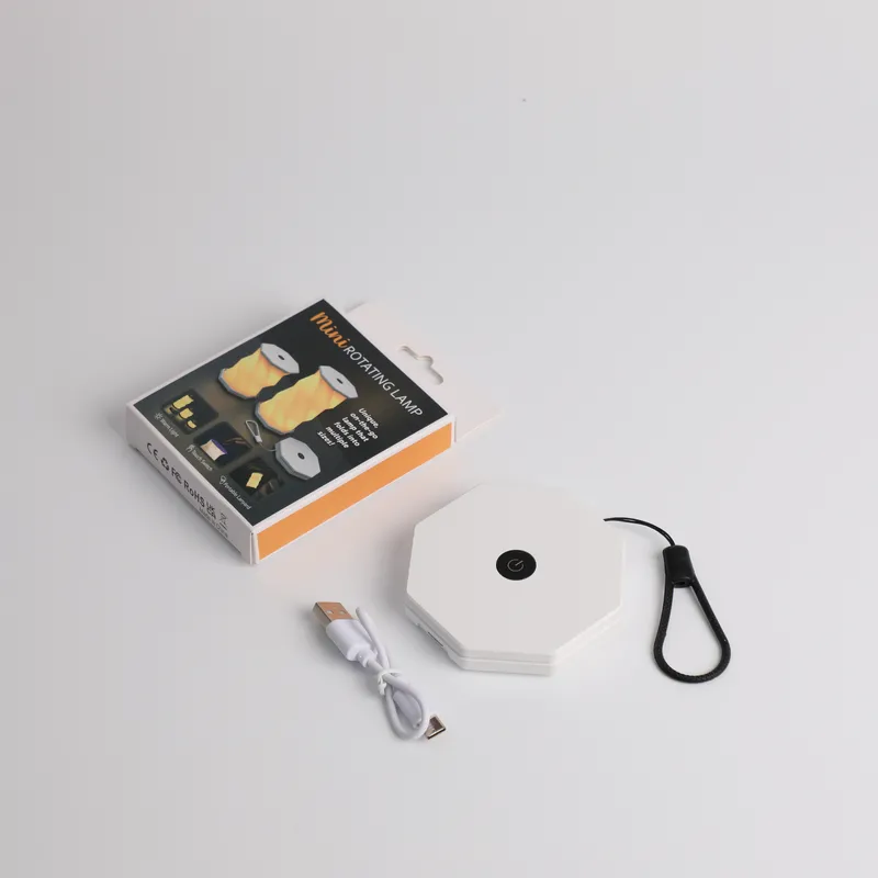 mini collapsible rotating LED table lamp with small pack