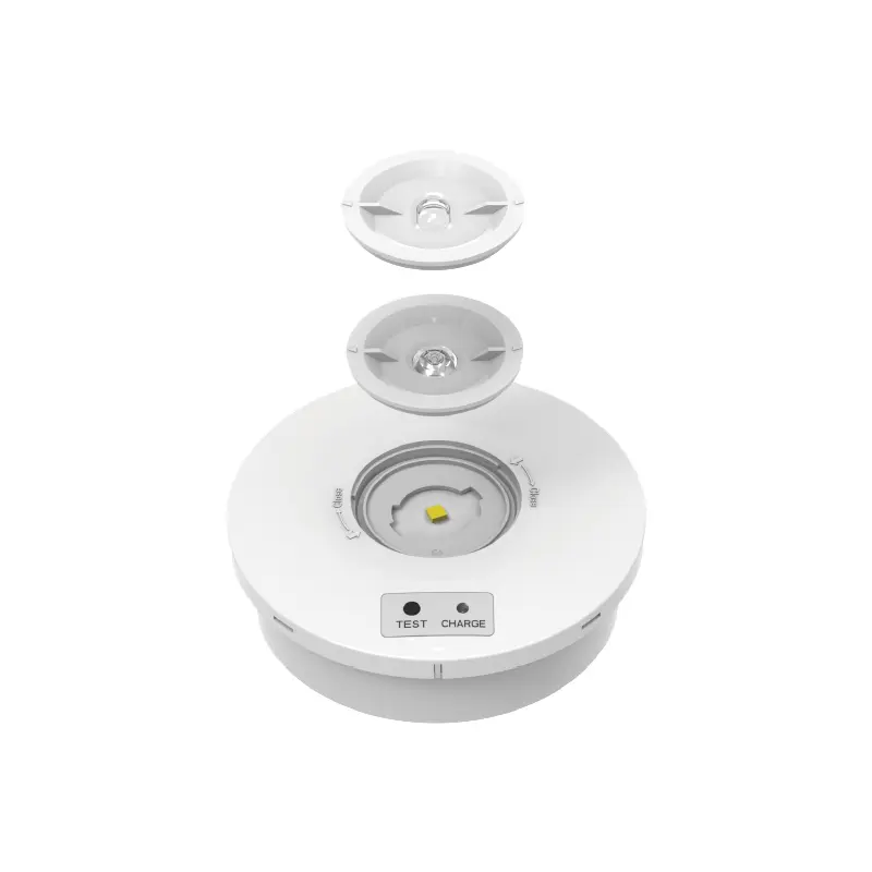 Corridor lens exploded view for ML-EM107 emergency light