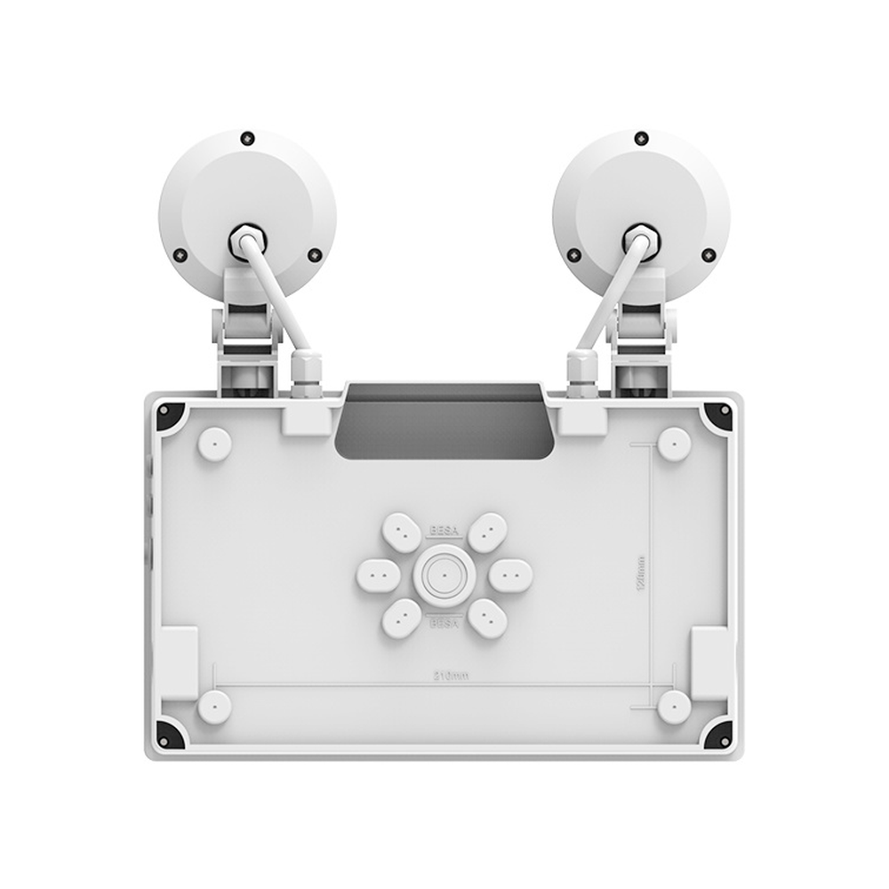 Back mounting plate of wall-mounted emergency light
