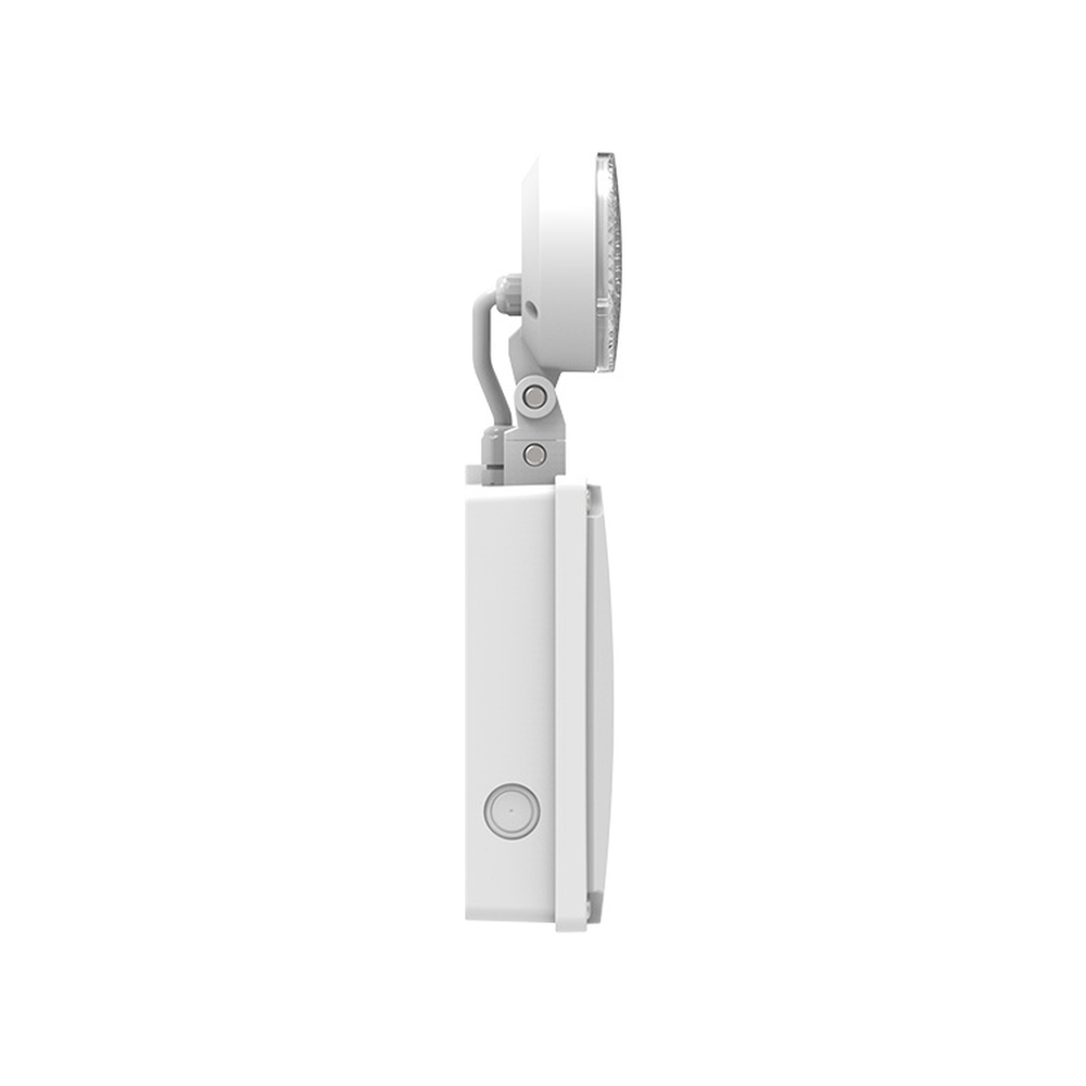 Side view of IP65 dual head emergency light